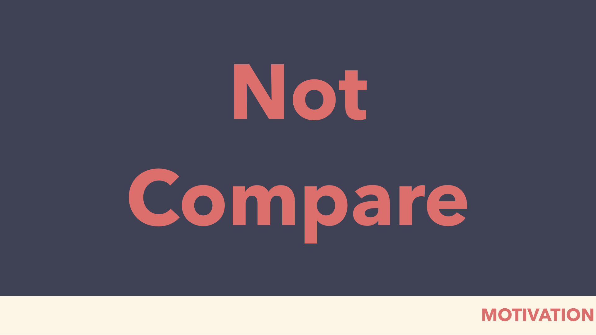 not compare