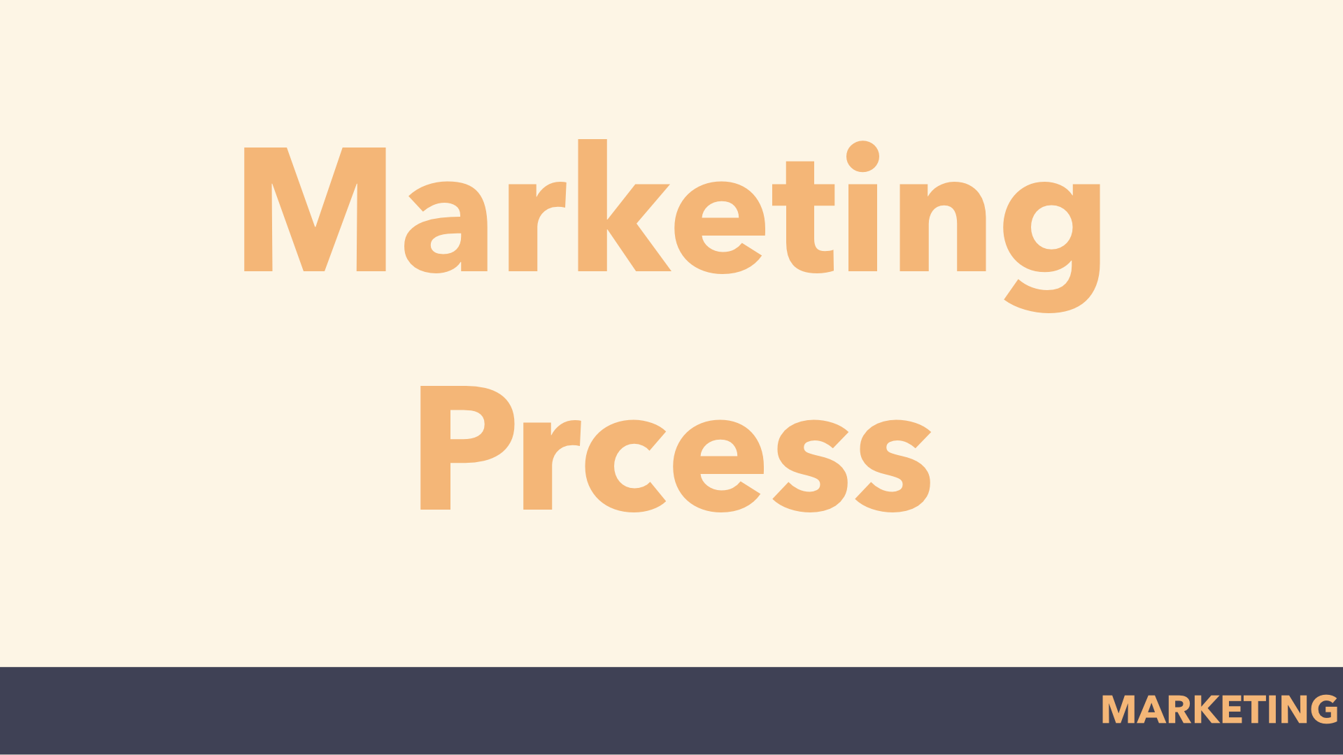 marketing process