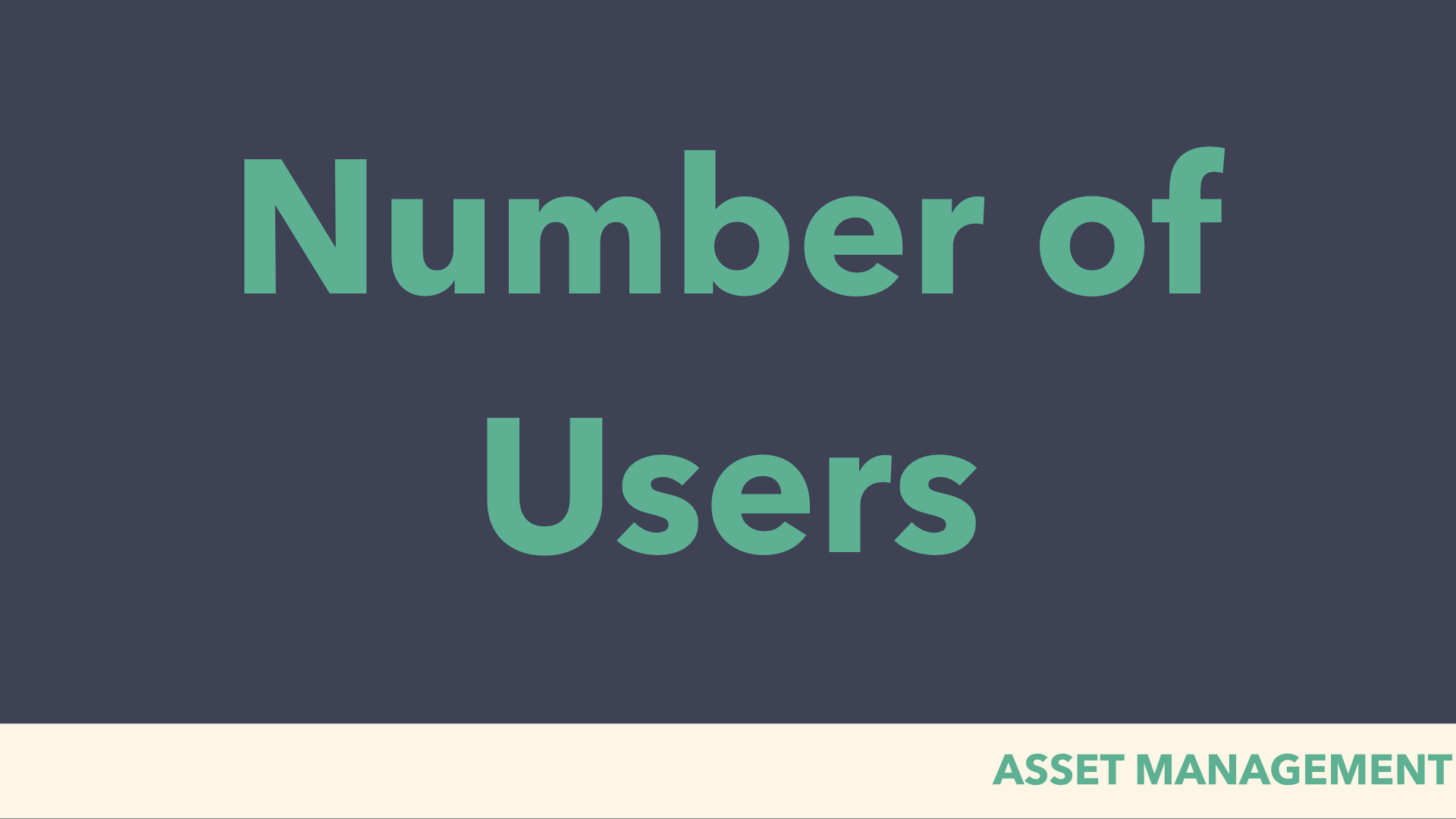number of users